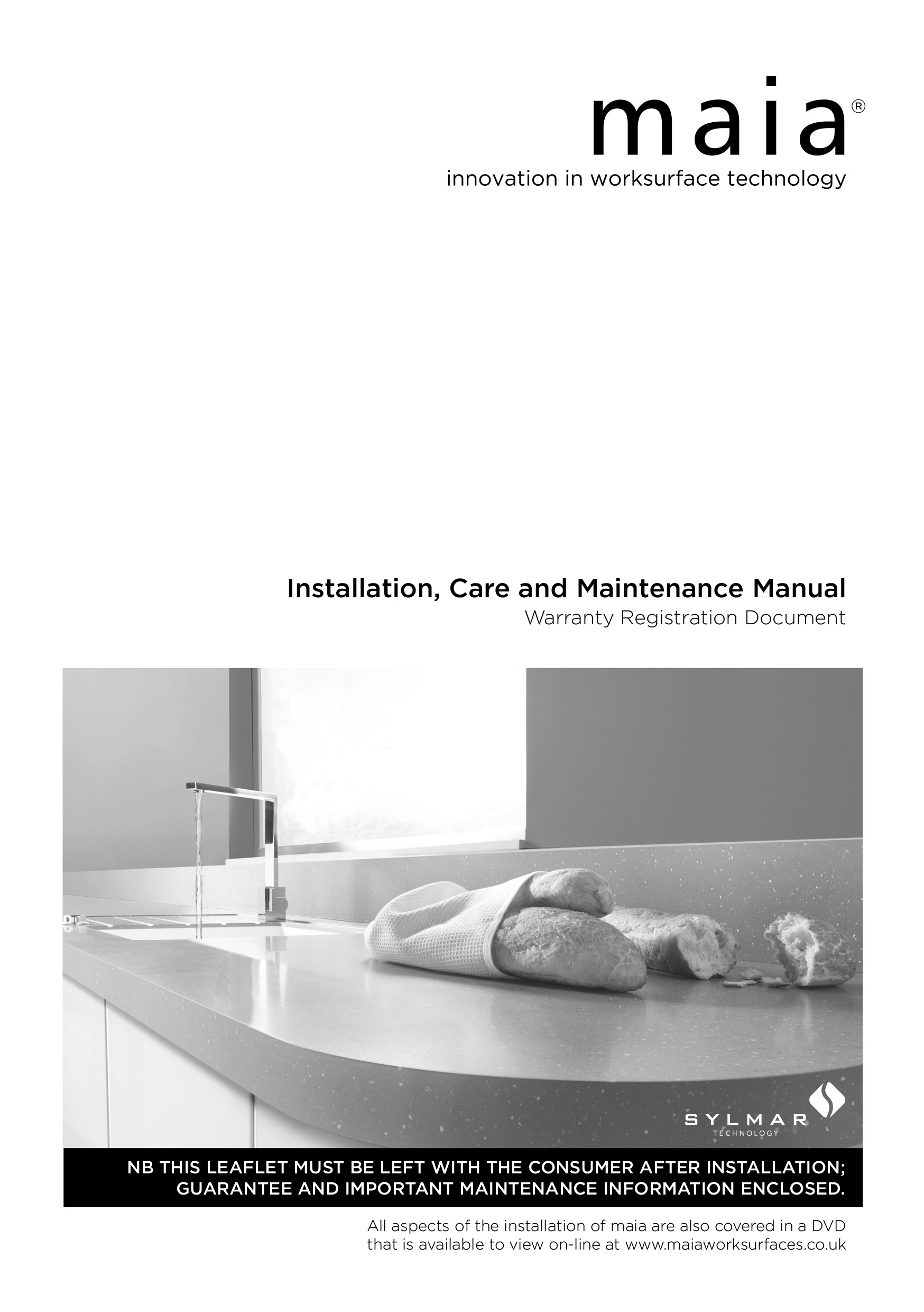 maia® Installation, Care and Maintenance Manual